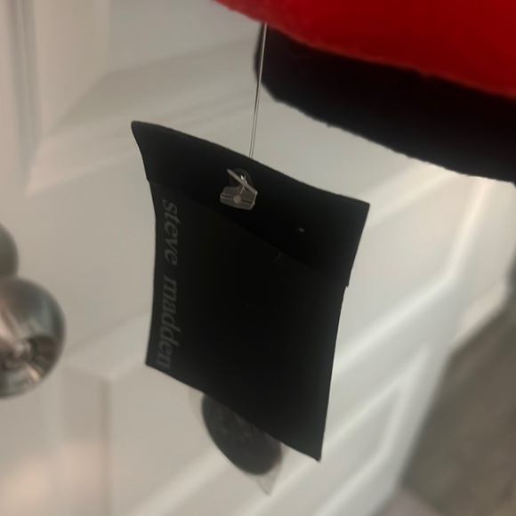 Steve Madden peacoat coat jacket red and black size large NWT winter dressy - Picture 13 of 13